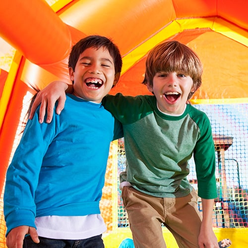 Friends laughing at Smile Arc Pediatric Dentistry in San Diego, CA